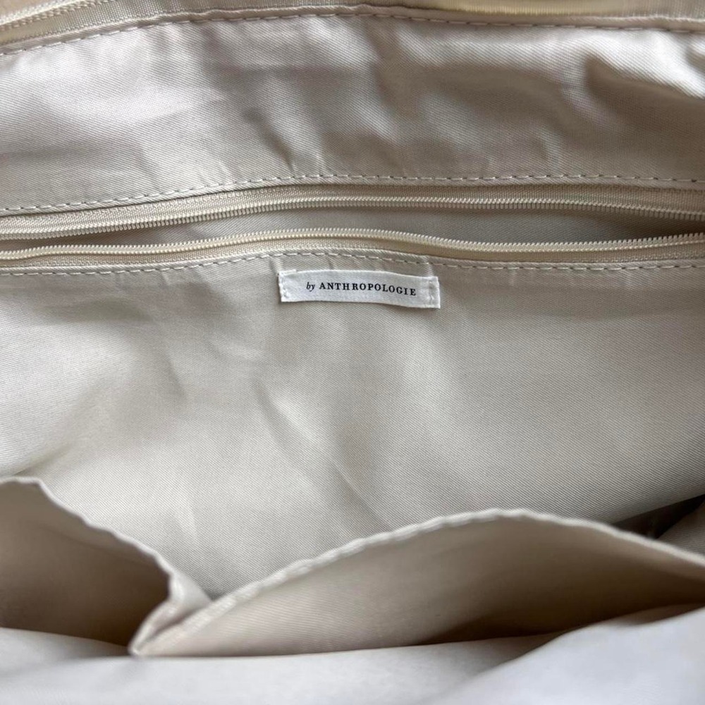 Anthropologie Cream Puffer Tote Bag - Picture 6 of 6